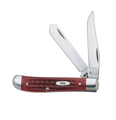 Case Cutlery Pocket Worn Old Red Bone Mini Trapper Folding Knife