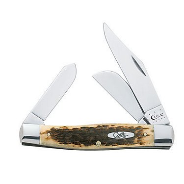 Case® Cutlery Amber Bone CS Large Stockman Knife
