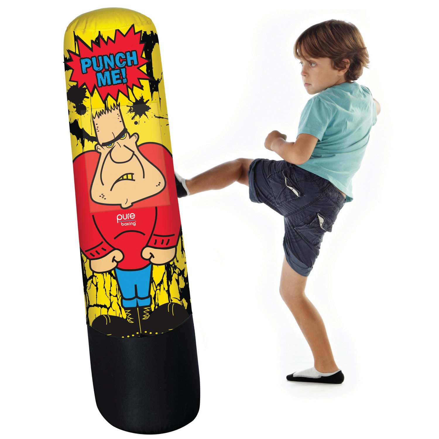 Pure Boxing Kids' Bully Bag Inflatable Punching Bag Academy