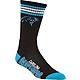 For Bare Feet Adults' Carolina Panthers 4-Stripe Deuce Socks                                                                     - view number 1 image