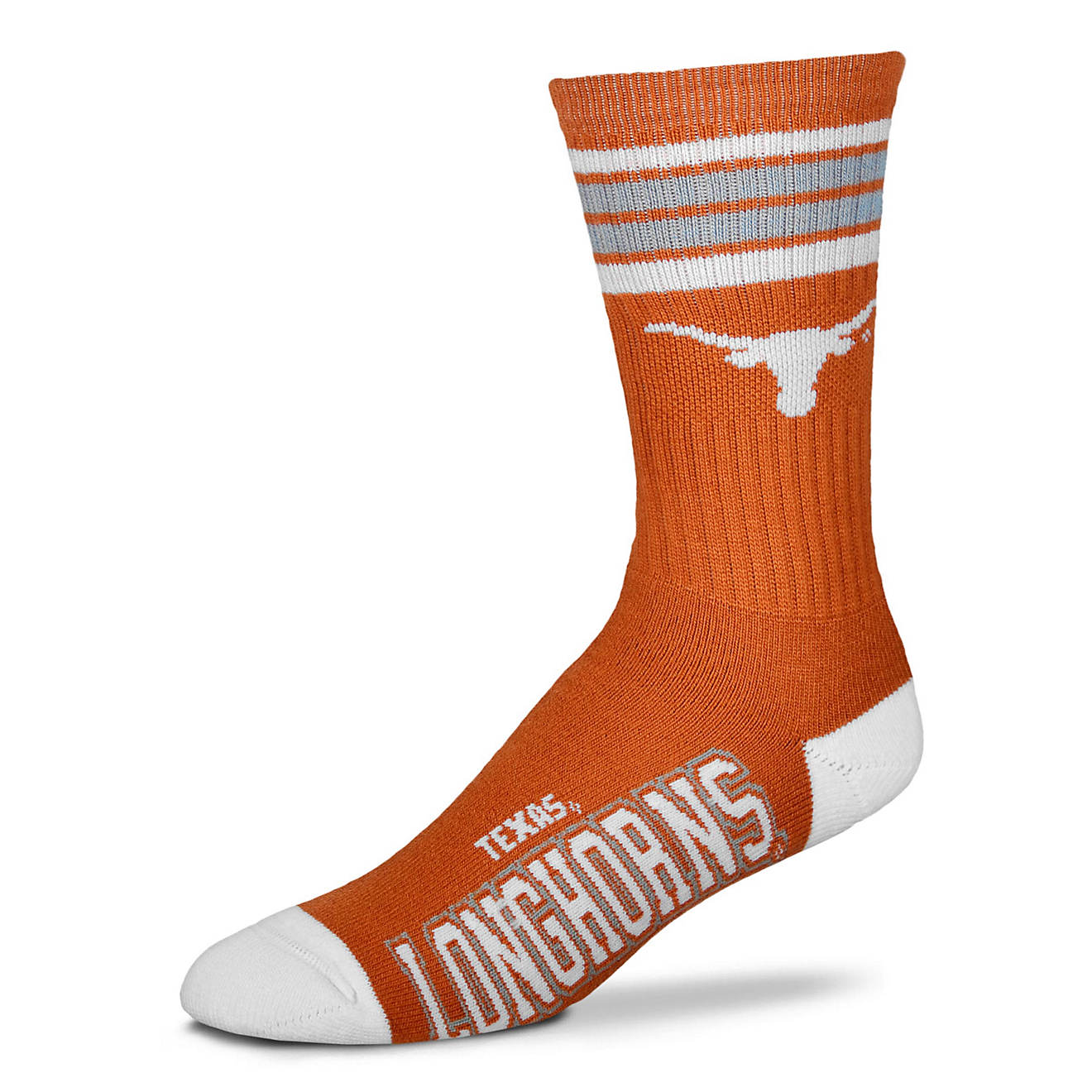 For Bare Feet Adults' University of Texas 4-Stripe Deuce Socks                                                                   - view number 1