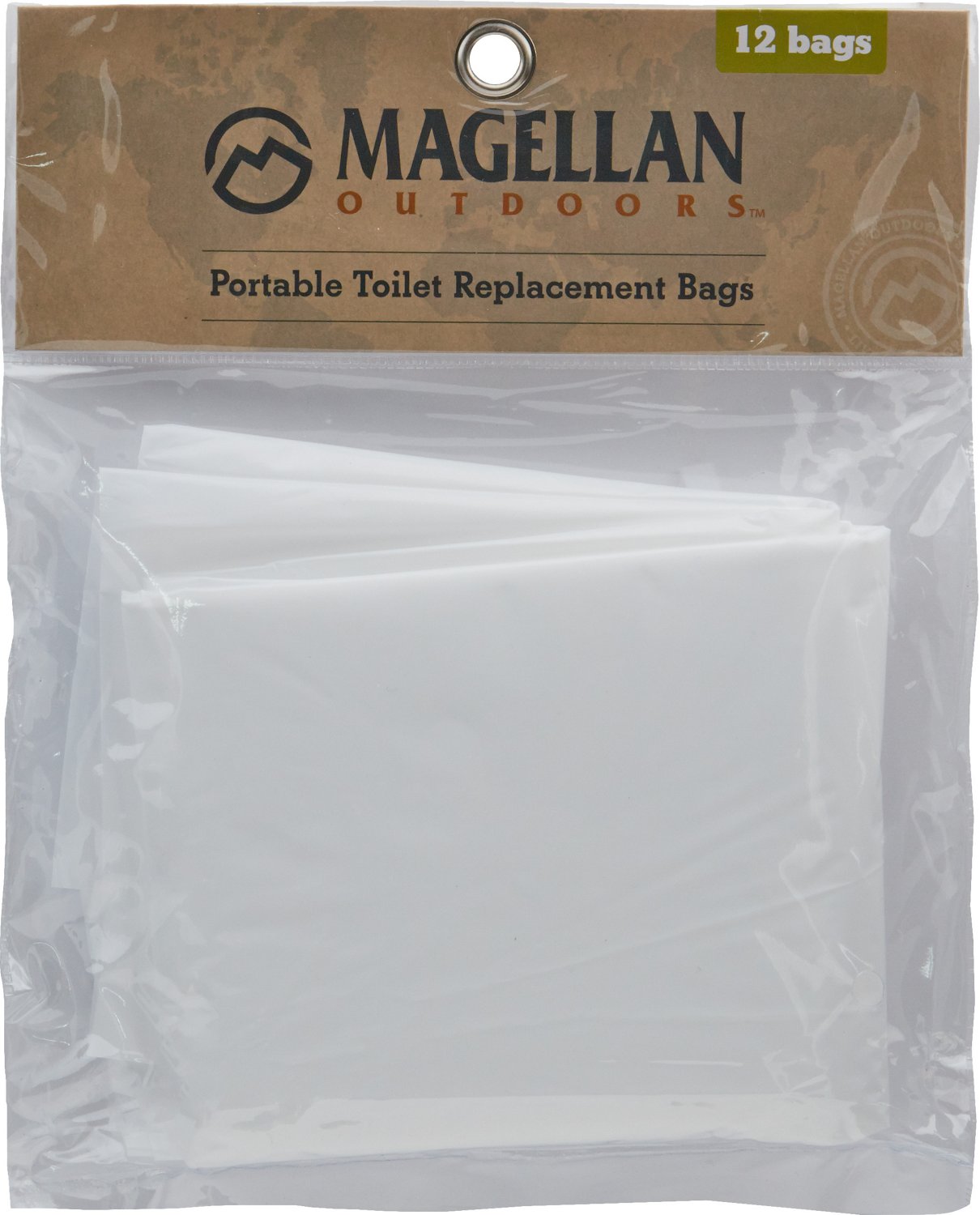 Magellan Outdoors Jon Bag Portable Toilet Replacement Bags 12-Pack                                                              