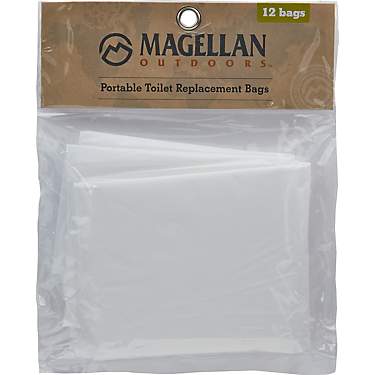 Magellan Outdoors Jon Bag Portable Toilet Replacement Bags 12-Pack                                                              