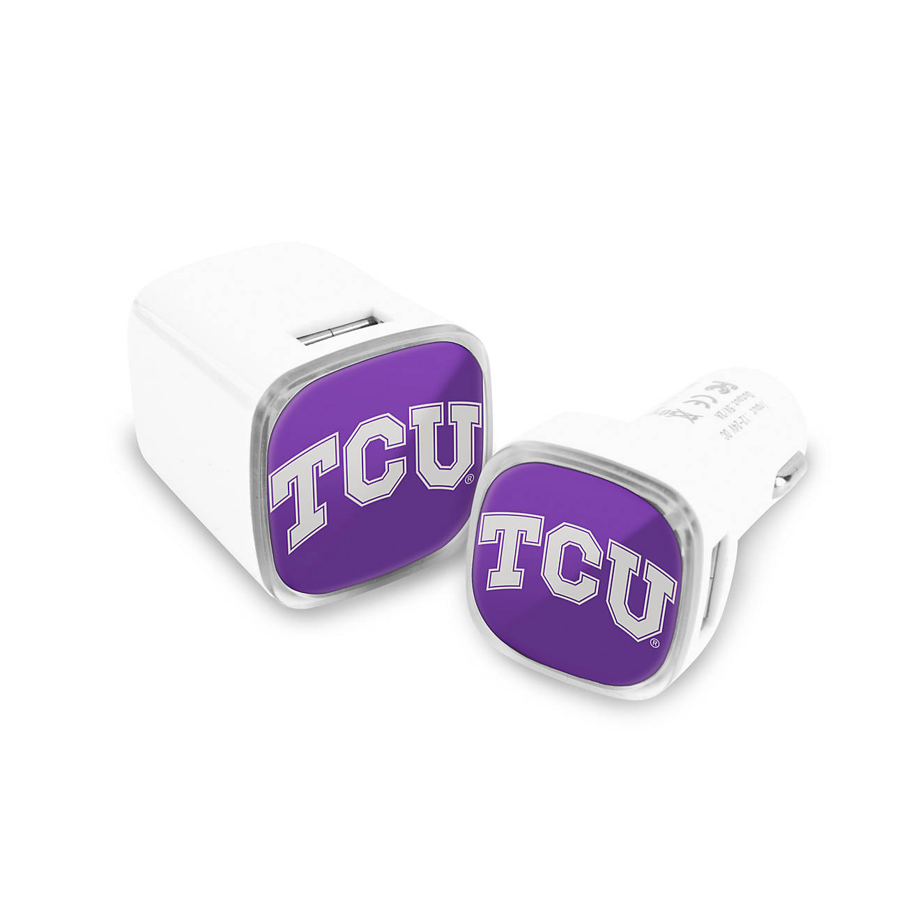 Prime Brands Group Texas Christian University USB Chargers 2-Pack                                                                - view number 1
