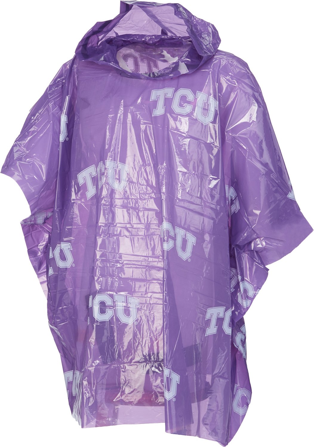 Storm Duds Adults' Texas Christian University Lightweight Stadium Rain Poncho Academy