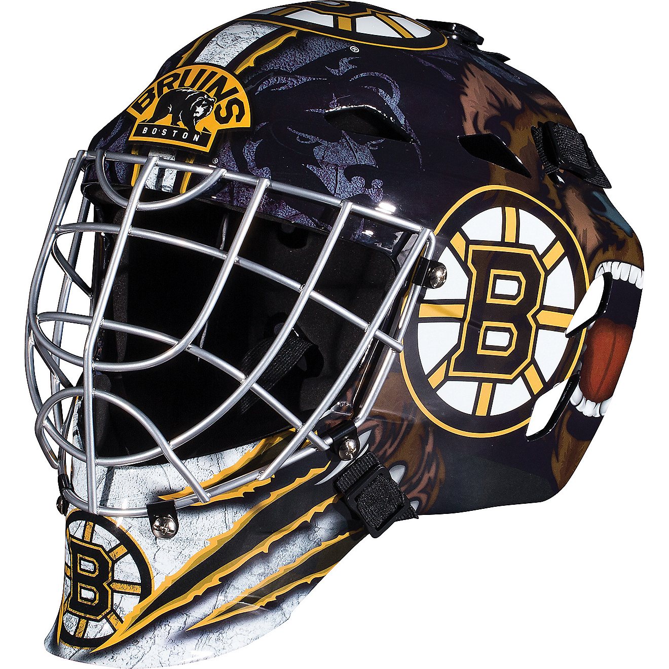 Franklin Boys' Boston Bruins GFM 1500 Goalie Face Mask                                                                           - view number 1