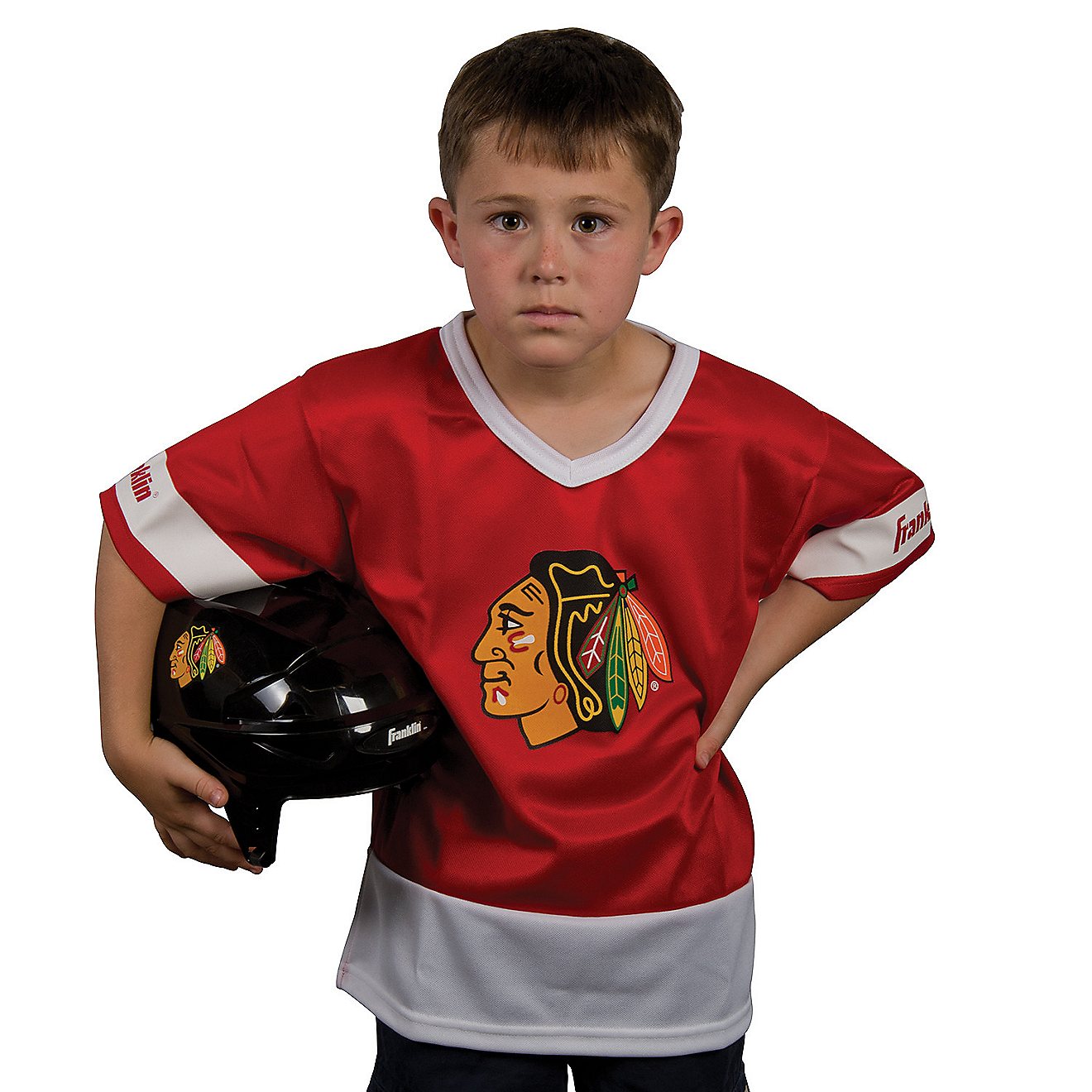 Franklin Kids' Chicago Blackhawks Uniform Set                                                                                    - view number 2