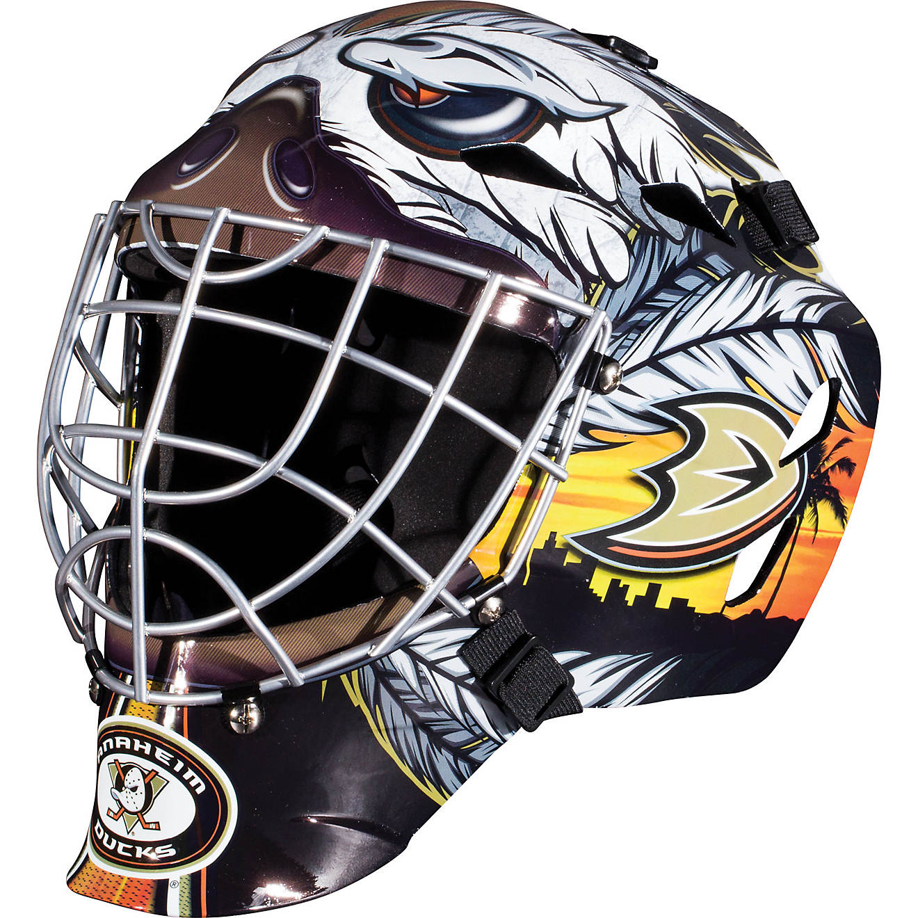 Franklin Boys' Anaheim Ducks GFM 1500 Goalie Face Mask                                                                           - view number 1