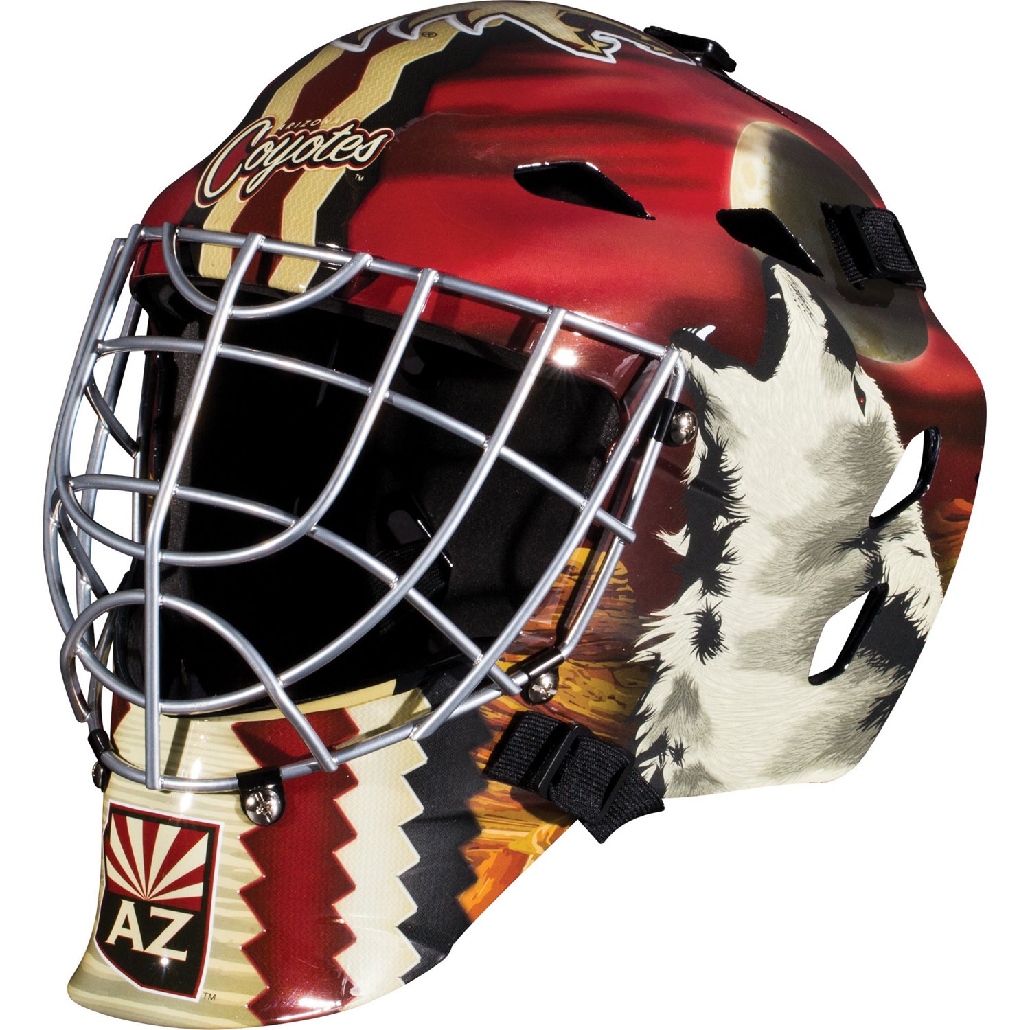 Franklin Boys' Arizona Coyotes GFM 1500 Goalie Face Mask | Academy