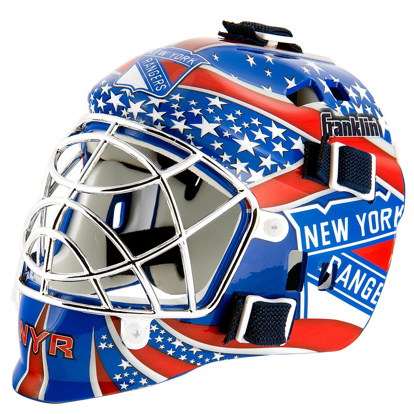 Franklin NHL Team Series New York Rangers Mini Goalie Mask                                                                       - view number 1