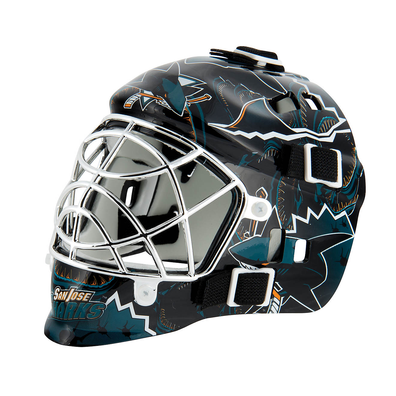 Franklin NHL Team Series San Jose Sharks Mini Goalie Mask                                                                        - view number 1
