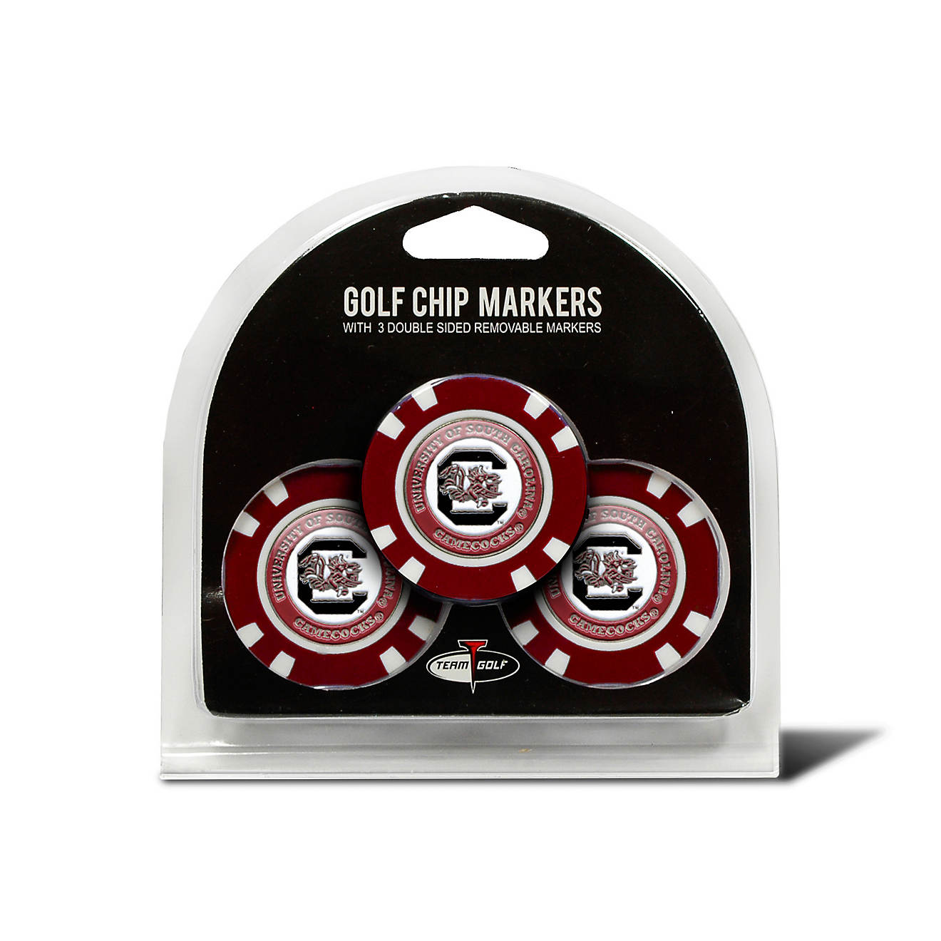 Team Golf University of South Carolina Poker Chip and Golf Ball Marker Set                                                       - view number 1