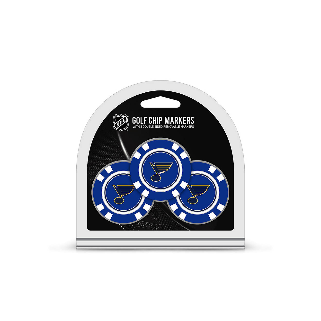 Team Golf St. Louis Blues Poker Chip and Golf Ball Marker Set                                                                    - view number 1