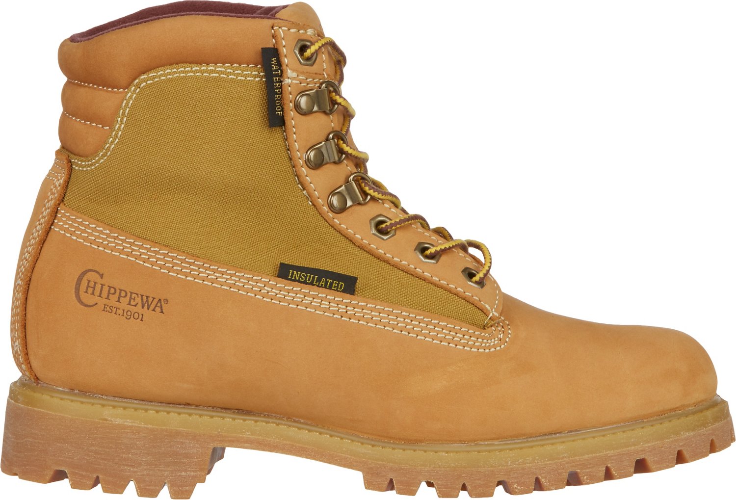 Chippewa Boots Men's Nubuc Utility Lace Up Work Boots Academy