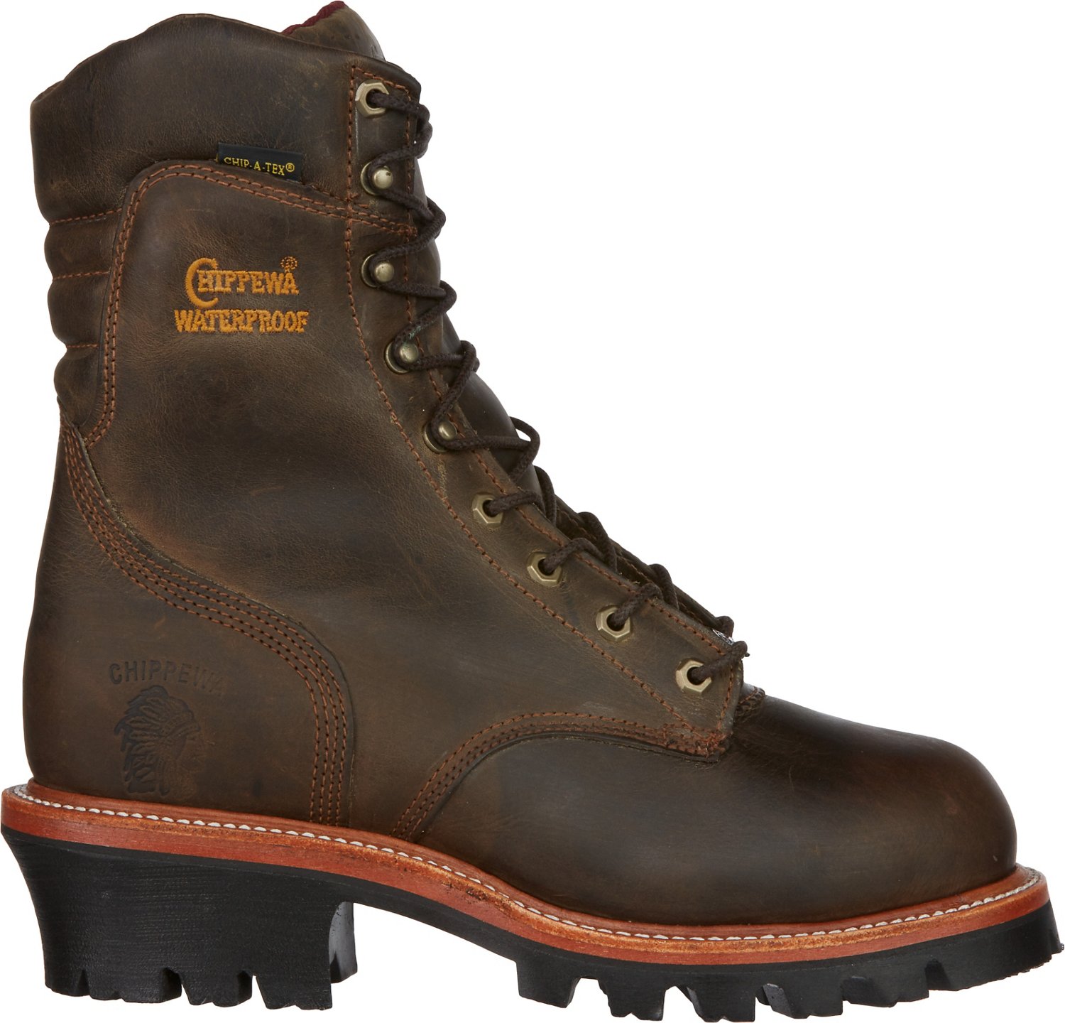 Chippewa Boots Men's Bay Apache Logger EH Steel Toe Lace Up Work Boots ...