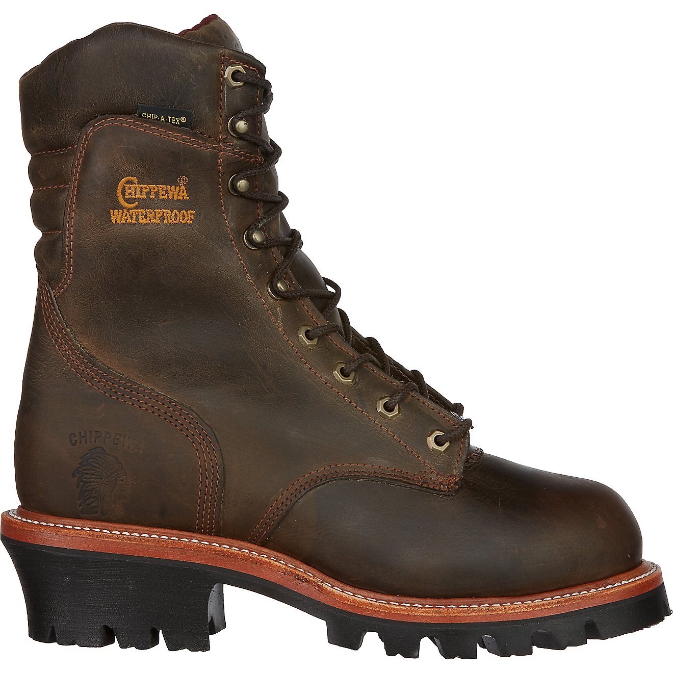 Chippewa Boots Men's Bay Apache Logger EH Steel Toe Lace Up Work Boots                                                           - view number 1