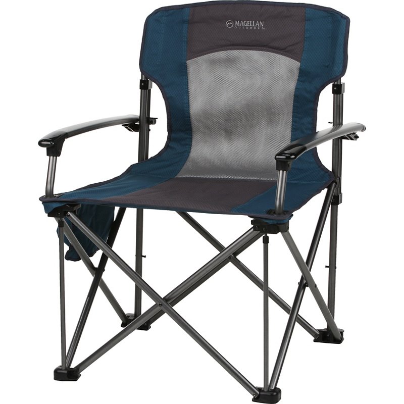 Magellan Outdoors Oversize Hard Arm Chair Blue Collapsible Furniture At Academy Sports Invastor
