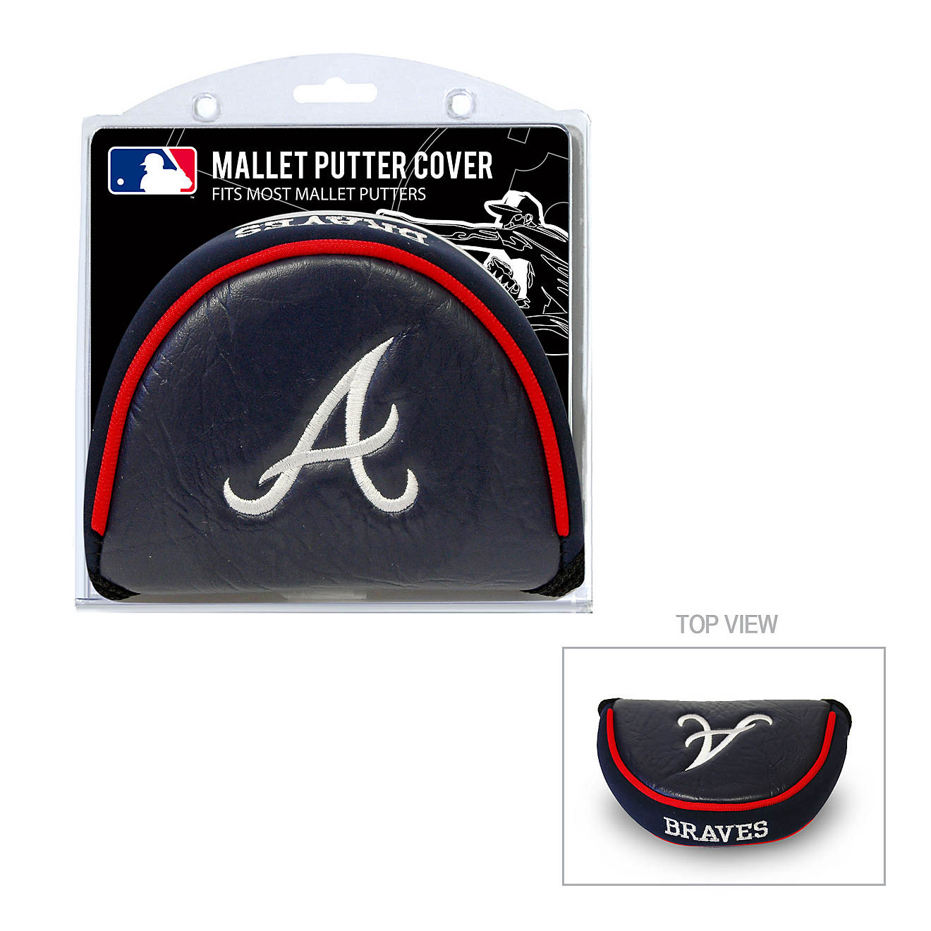 Team Golf Atlanta Braves Mallet Putter Cover                                                                                     - view number 1