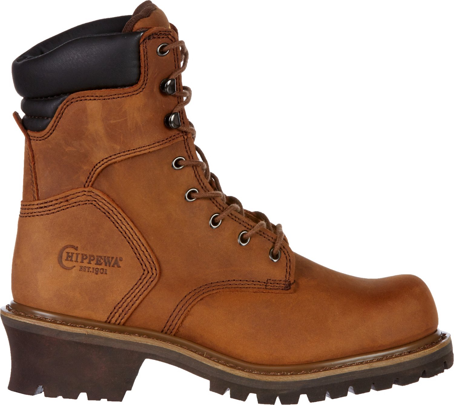 steel toe lace up work boots