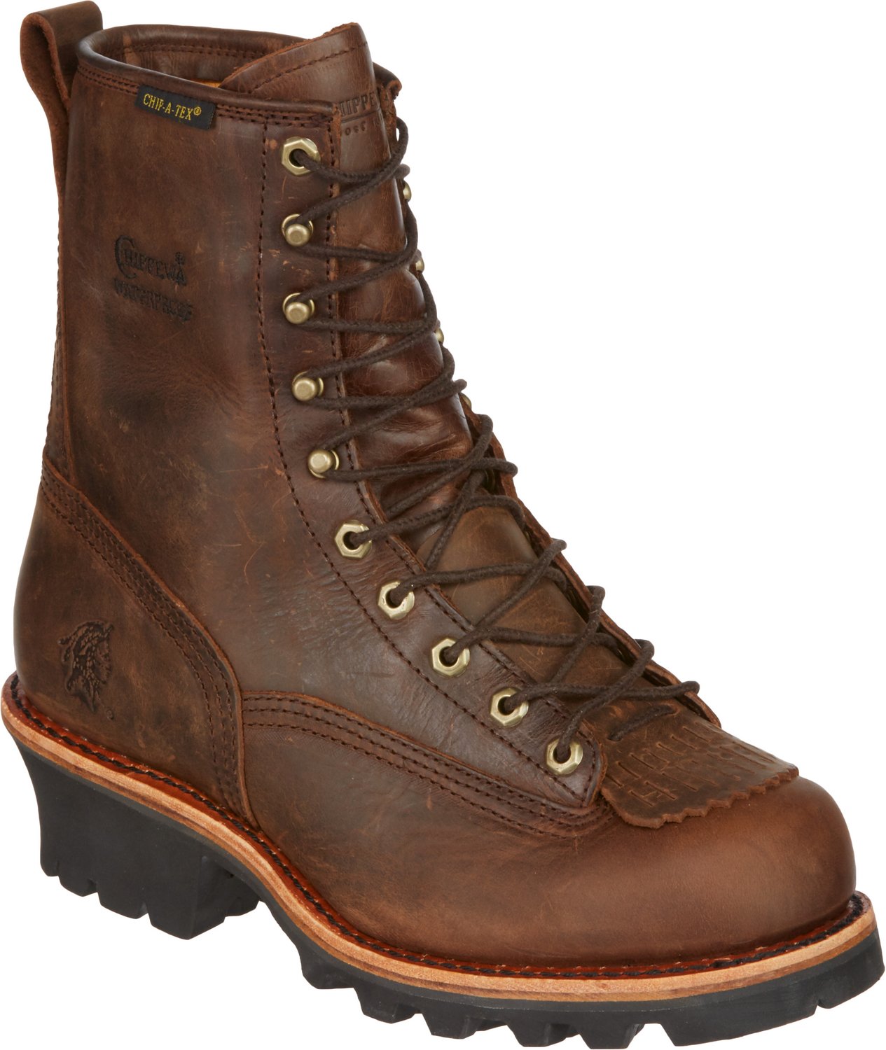 Chippewa Boots Men's Bay Apache Logger Lace Up Work Boots Academy