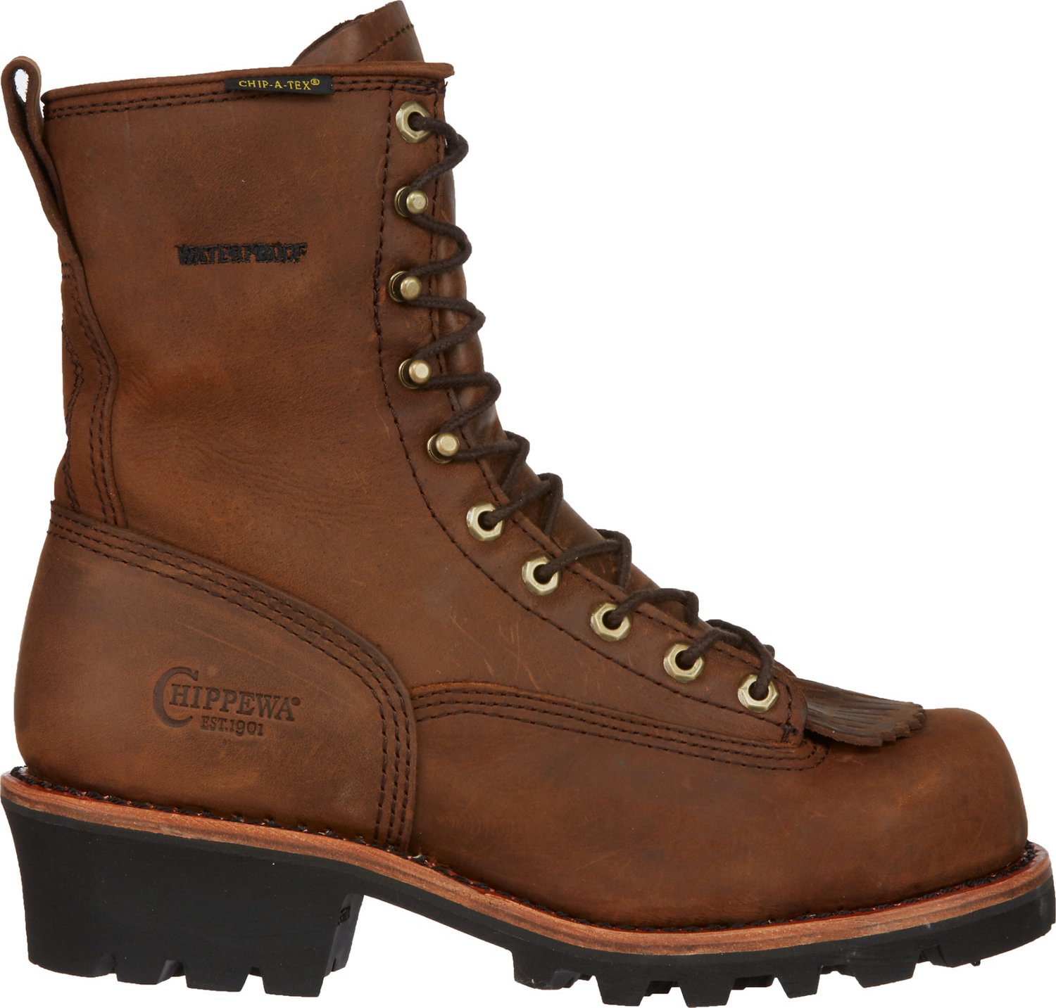 Chippewa Boots Men's Bay Apache EH Steel Toe Lace Up Work Boots | Academy