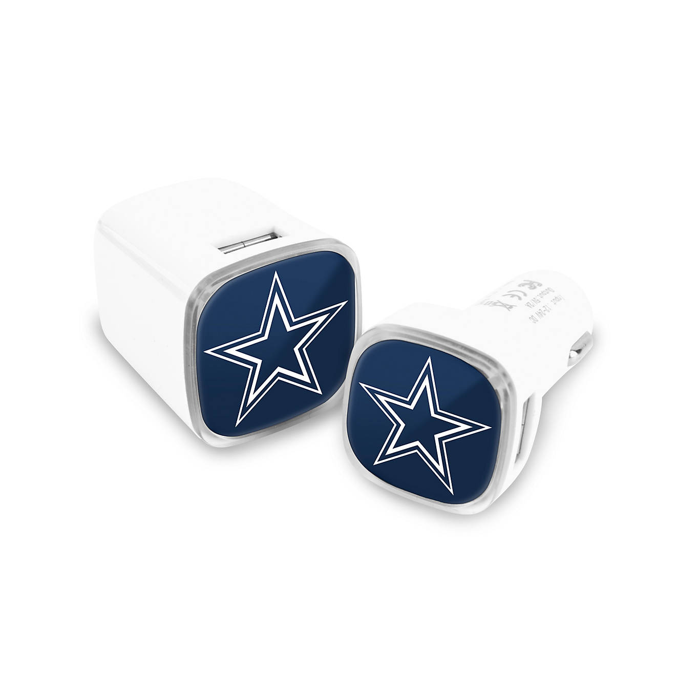 Prime Brands Group Dallas Cowboys USB Chargers 2-Pack                                                                            - view number 1
