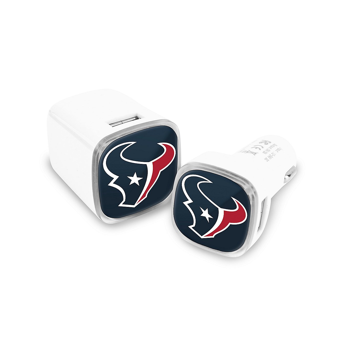 Prime Brands Group Houston Texans USB Chargers 2-Pack                                                                            - view number 1