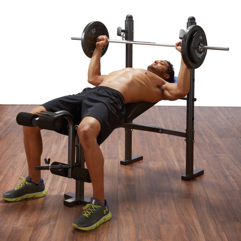 Pure Fitness Multipurpose Mid Width Weight Bench Academy