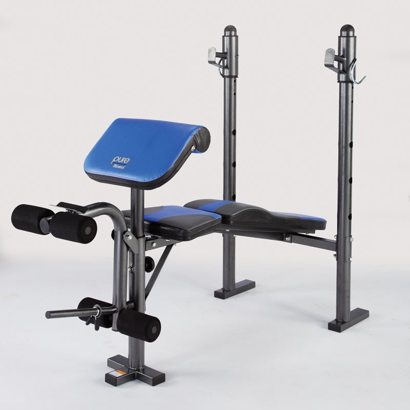 Pure Fitness Multipurpose Mid Width Weight Bench Academy