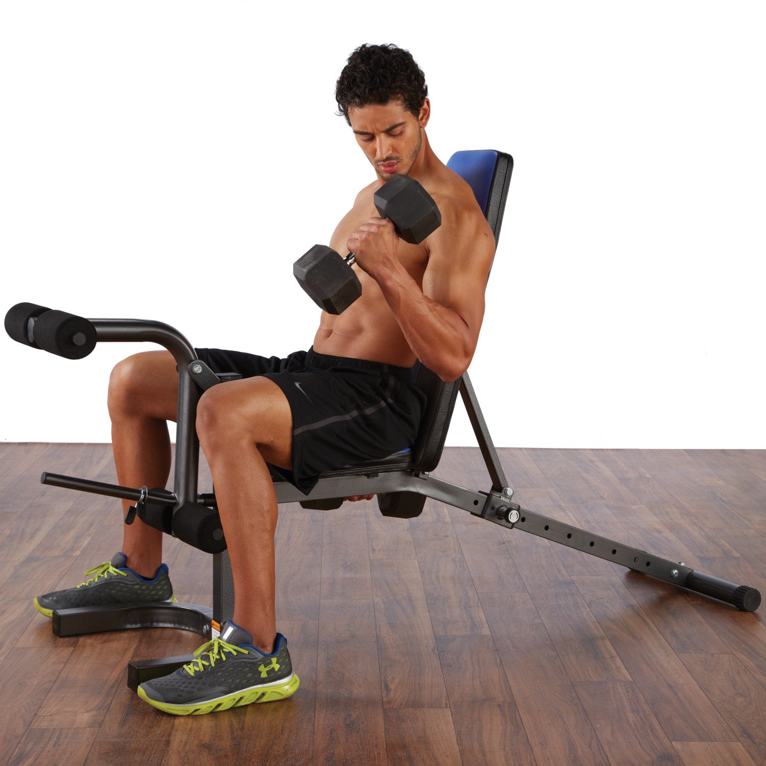 Pure Fitness Adjustable Fid Flat Incline Decline Weight Bench
