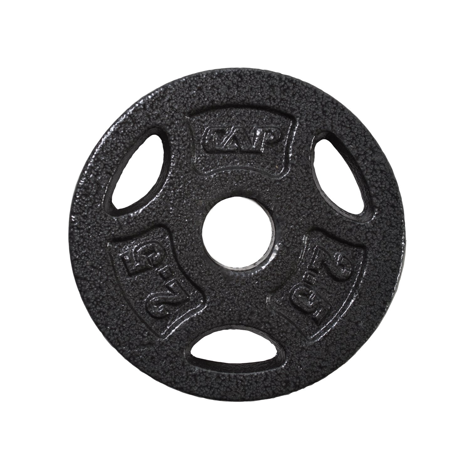 2PCS Plaque de Poids en Fonte Revêtue de Caoutchouc Tri Grip Radial
