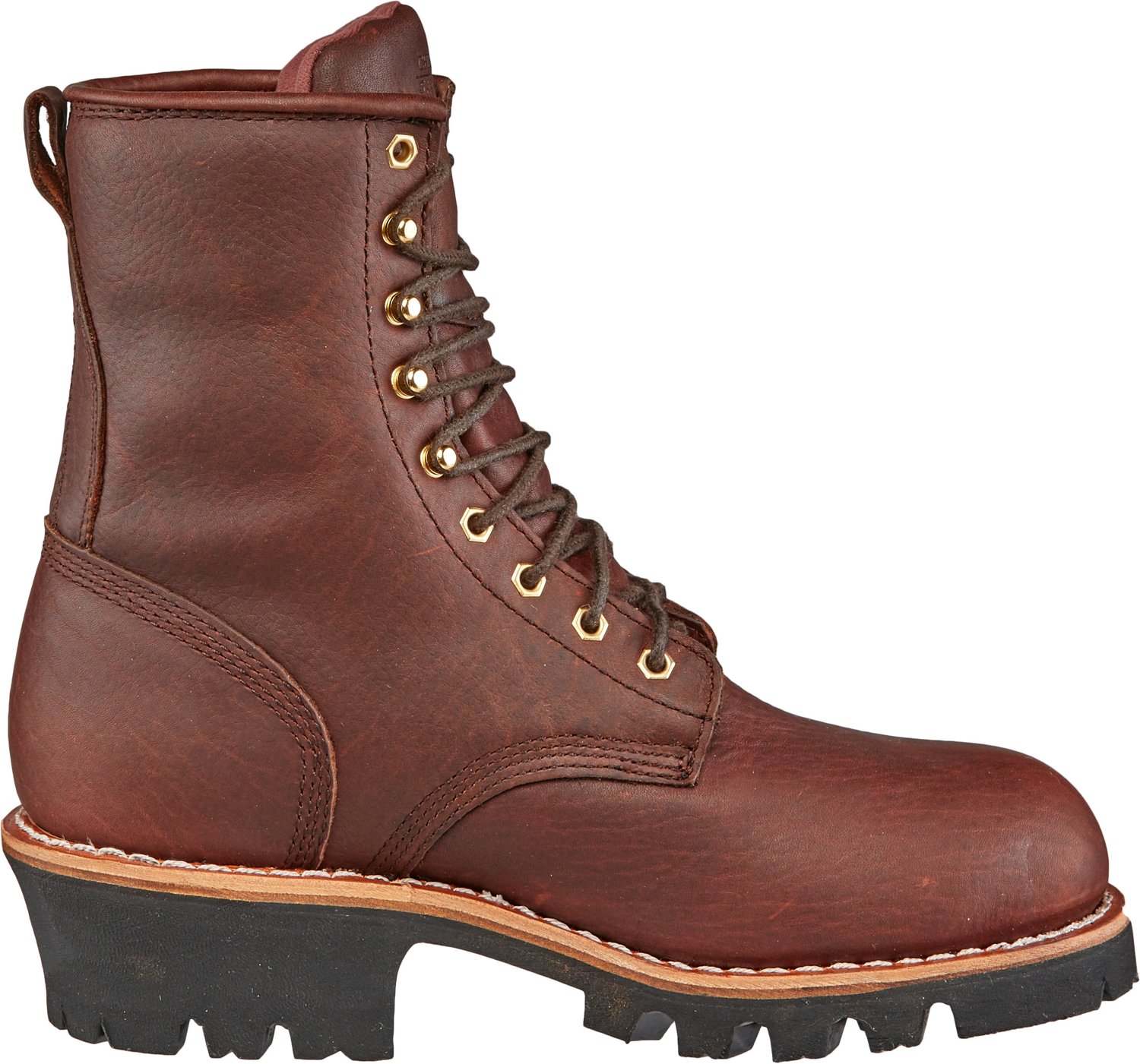 steel toe lace up work boots