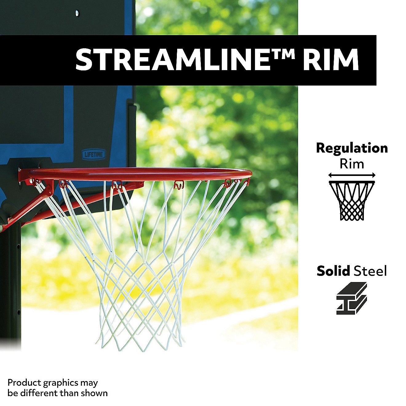 Lifetime Streamline 44" Polyethylene Portable Basketball Hoop                                                                    - view number 4