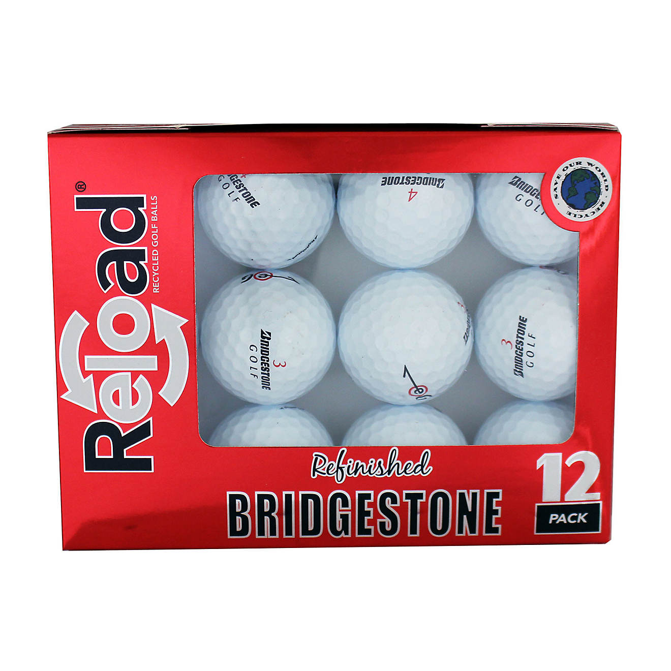 Reload™ Bridgestone B330 Refinished Golf Balls 12-Pack                                                                         - view number 1