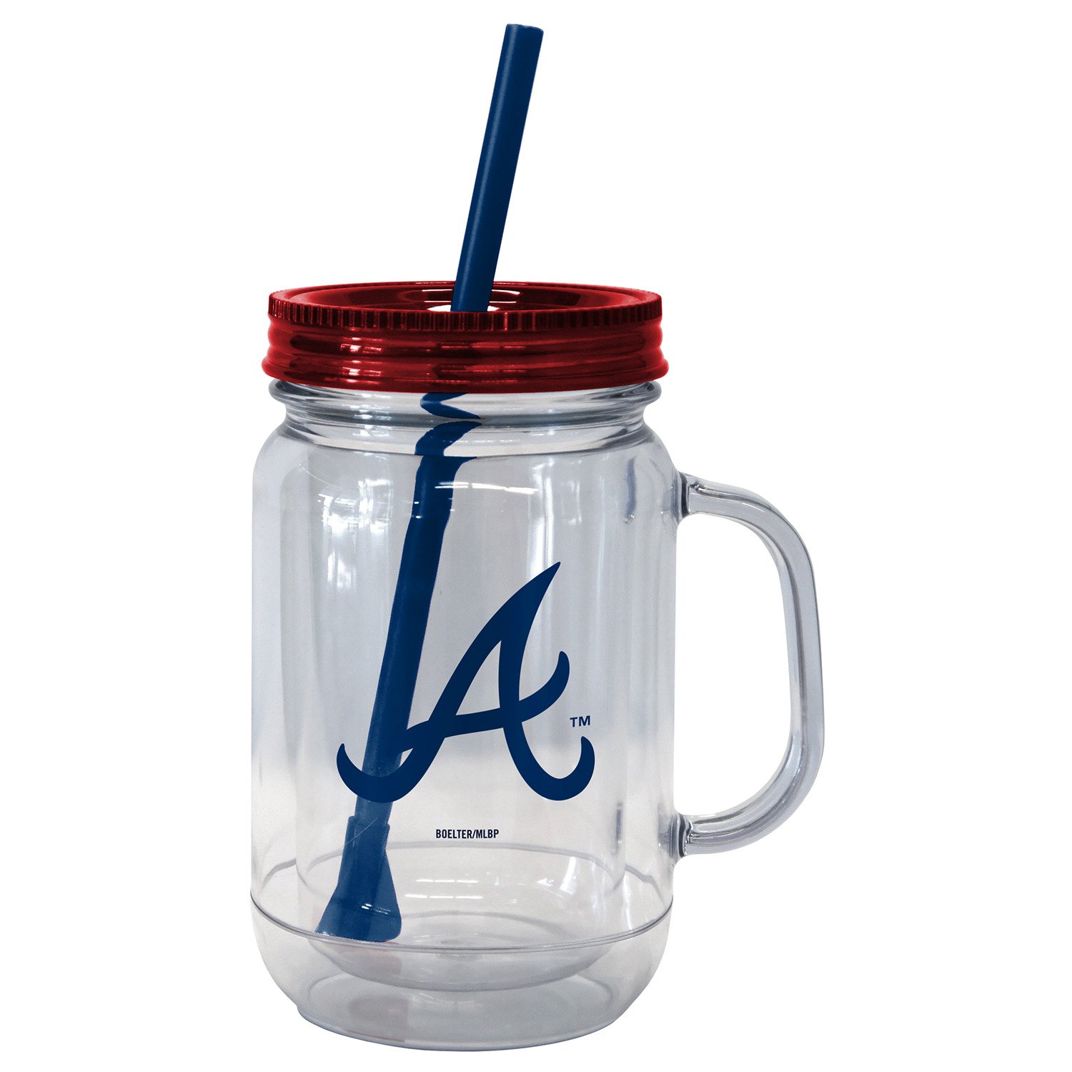 Boelter Brands Atlanta Braves 20 oz. Handled Straw Tumblers 2Pack