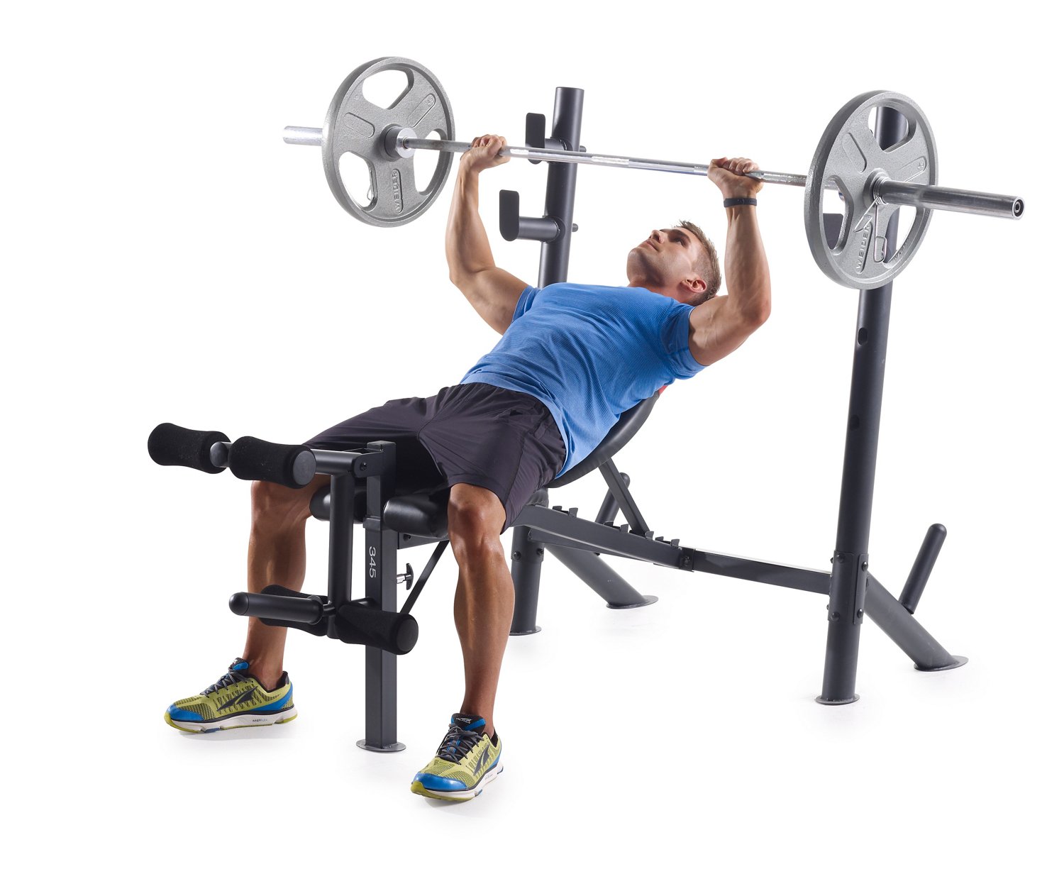 Weider Pro 345 Mid Width Weight Bench Academy