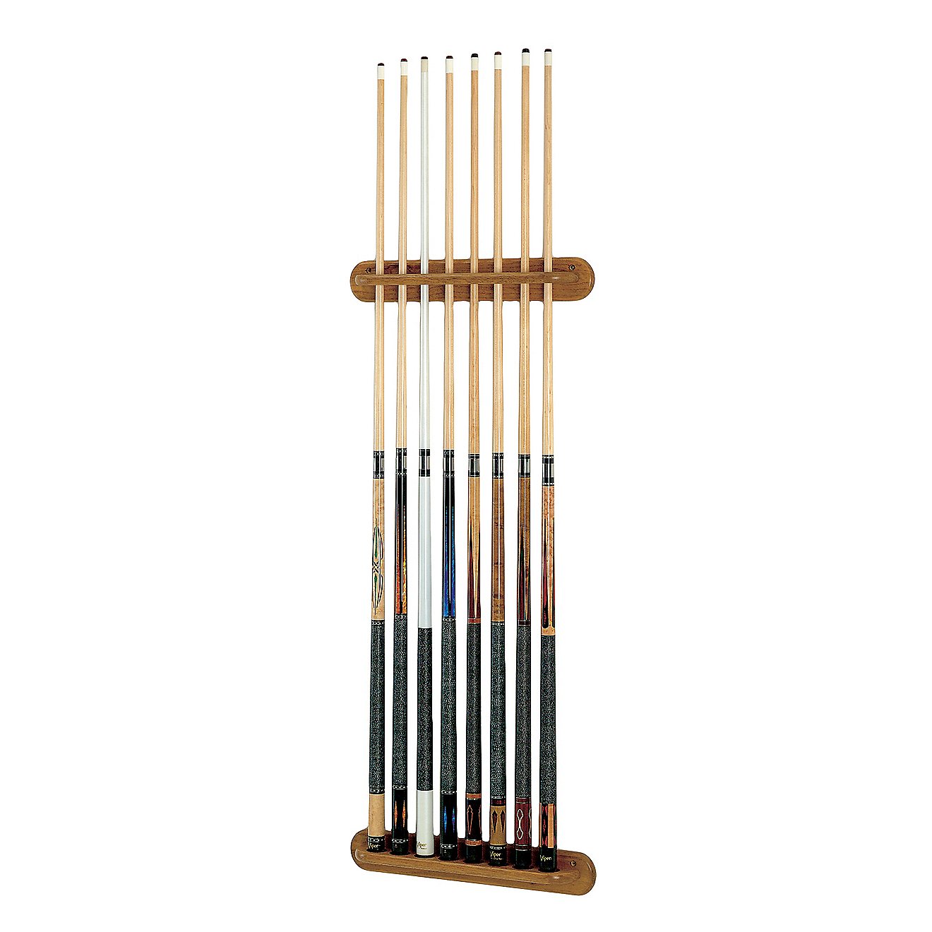 GLD Traditional 8-Cue Billiard Cue Wall Rack                                                                                     - view number 1