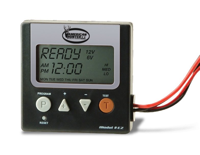 American Hunter Heavy Duty Spin FMK6/12 Digital Feeder Kit Academy