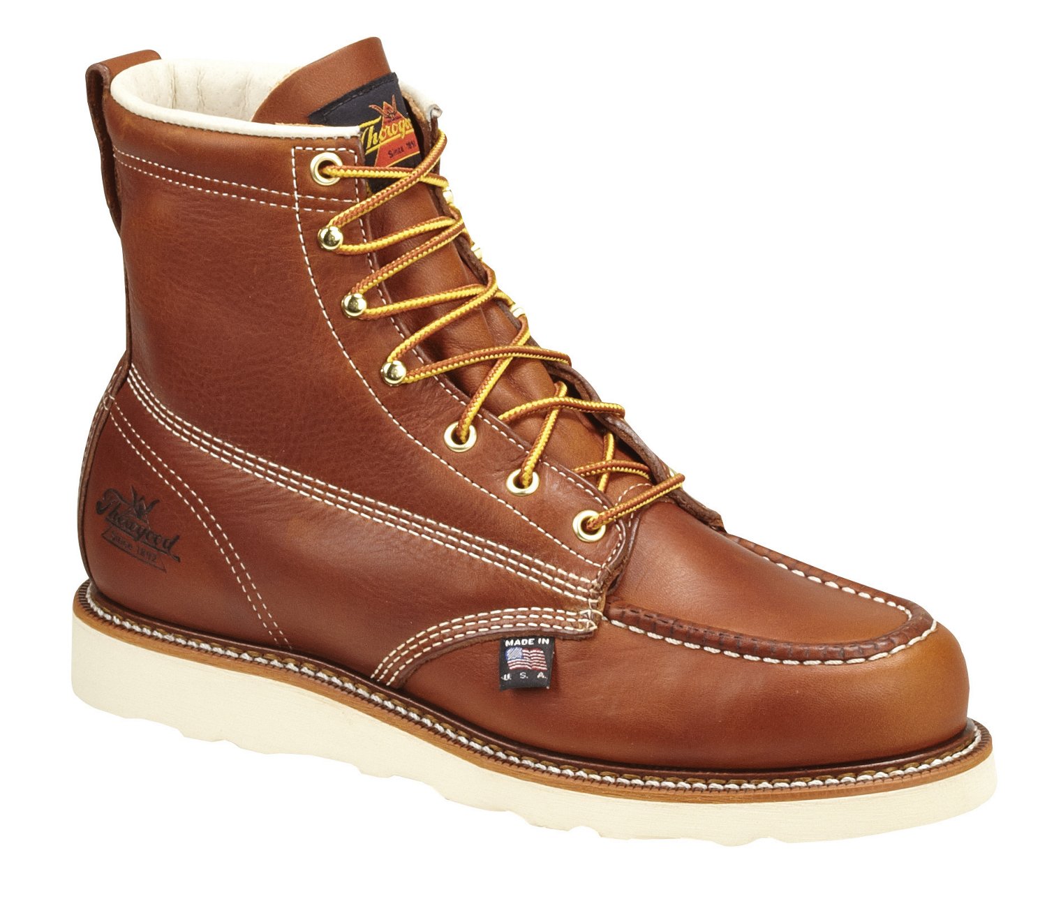 Thorogood Shoes Men S American Heritage 6 In Moc Toe Wedge Lace Up Work Boots Academy