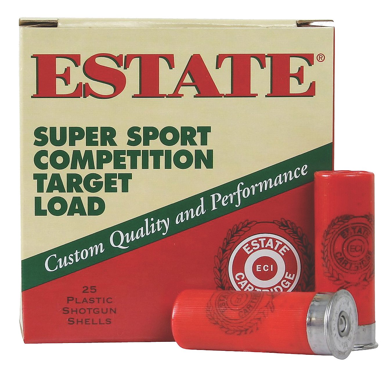 Estate Cartridge Super Sport Competition Target 12 Gauge Shotshells - 25 Rounds                                                  - view number 1