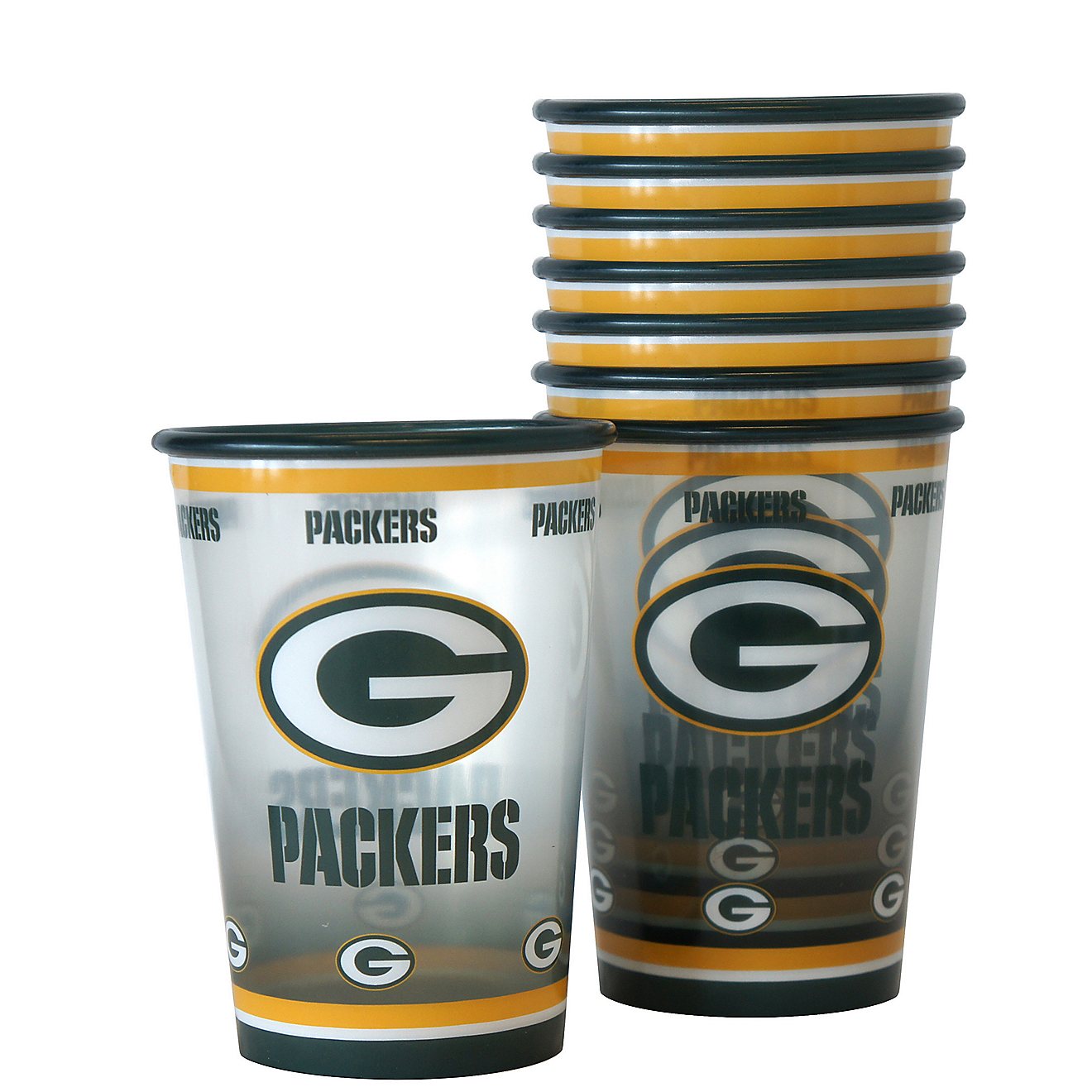 Boelter Brands Green Bay Packers 20 oz. Souvenir Cups 8-Pack                                                                     - view number 1