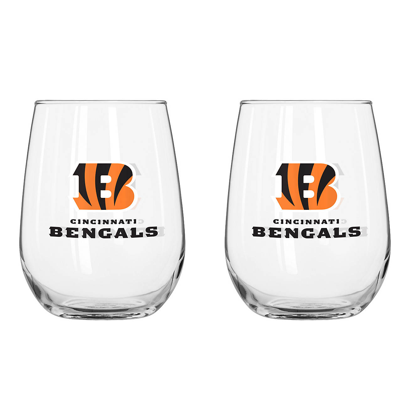 Boelter Brands Cincinnati Bengals 16 oz. Curved Beverage Glasses 2-Pack                                                          - view number 1