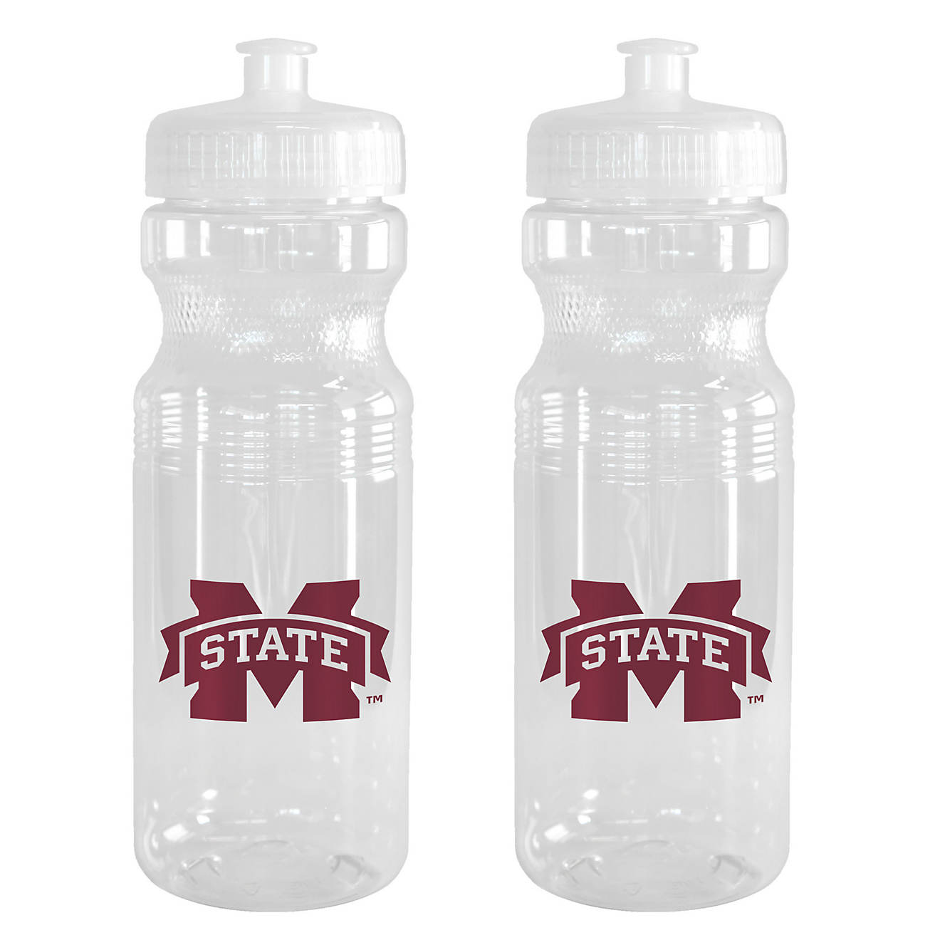 Boelter Brands Mississippi State University 24 oz. Squeeze Water Bottles 2-Pack                                                  - view number 1
