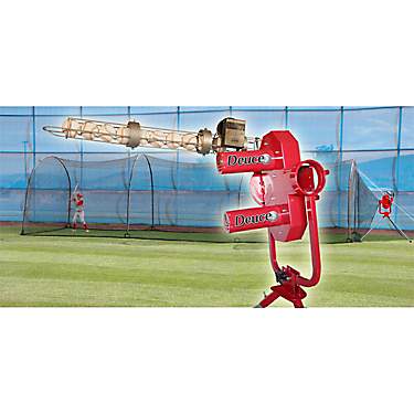 Heater Sports Deuce Pitching Machine and Xtender Batting Cage Combo                                                             