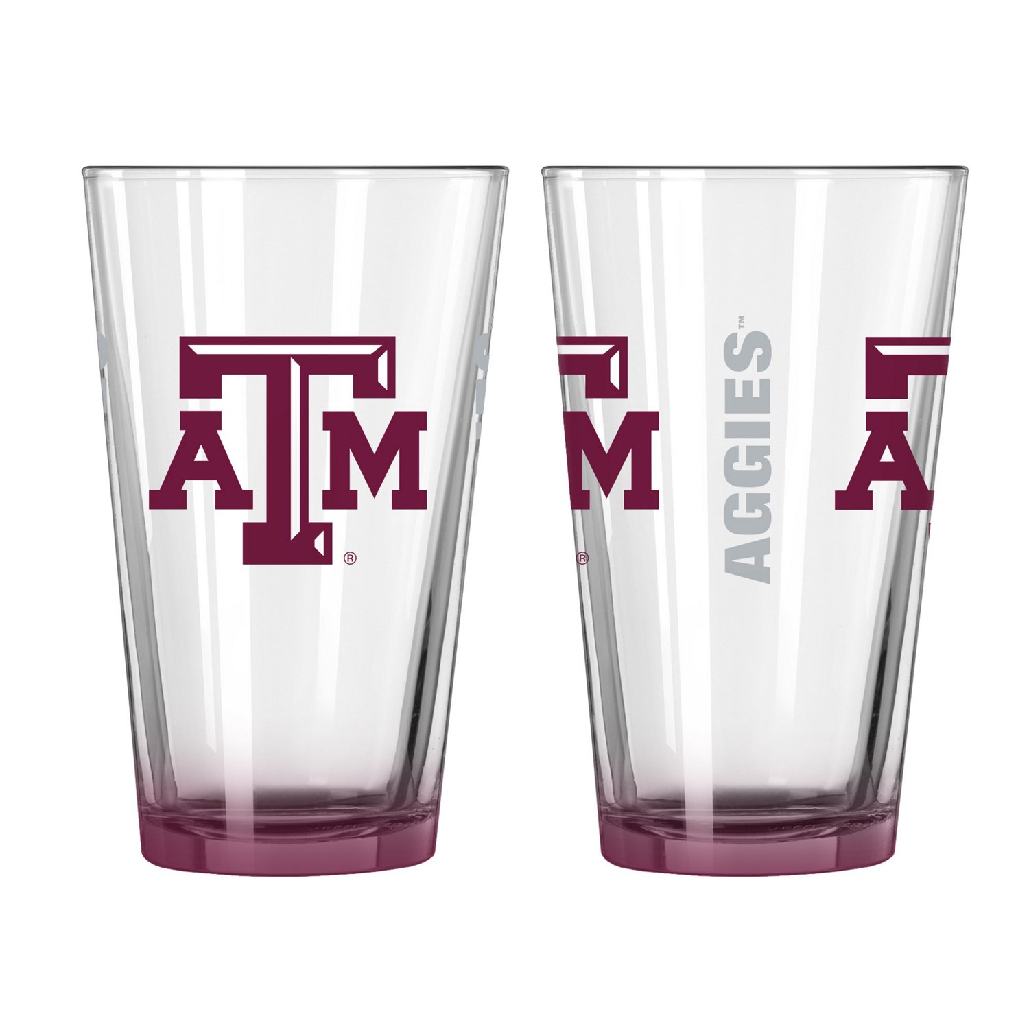 Boelter Brands Texas A&M University Elite 16 oz. Pint Glasses 2Pack