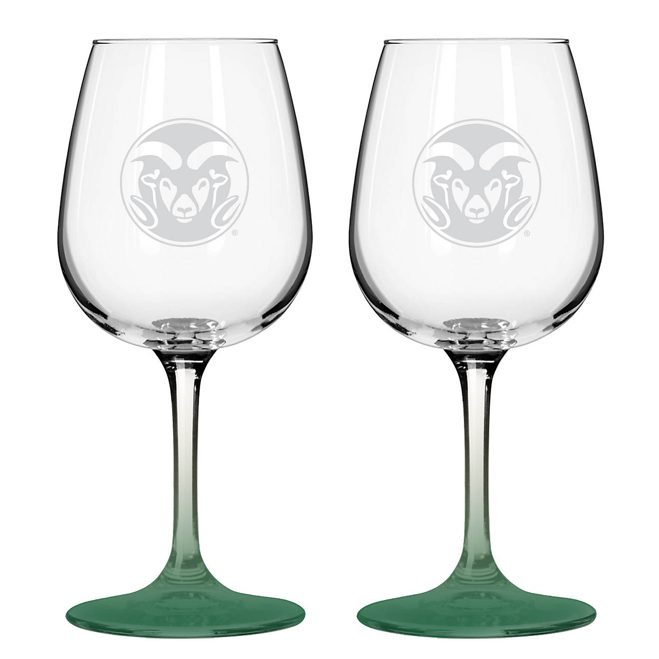 Boelter Brands Colorado State University 12 oz. Wine Glasses 2-Pack                                                              - view number 1