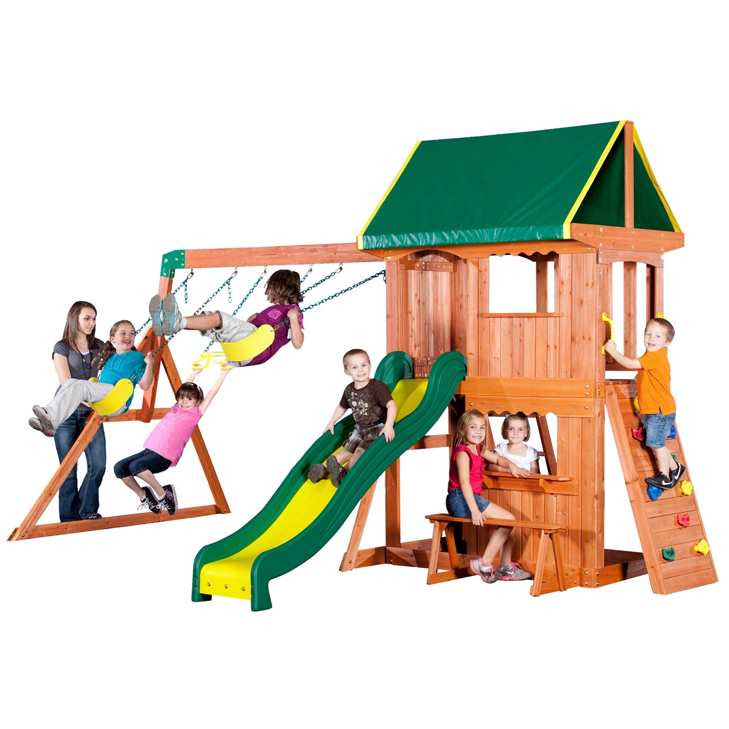 Backyard Discovery Somerset Wooden Swing Set