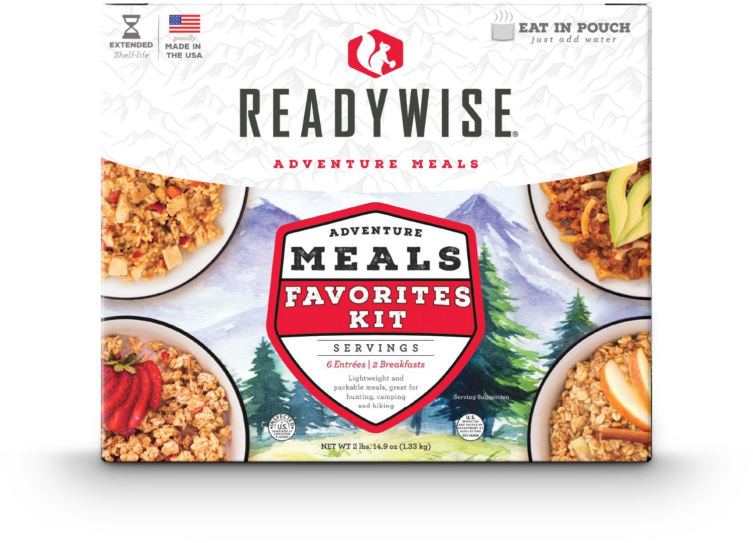 Wise Company Freeze-Dried Camping and Backpacking Food Favorites 8-Pack                                                         