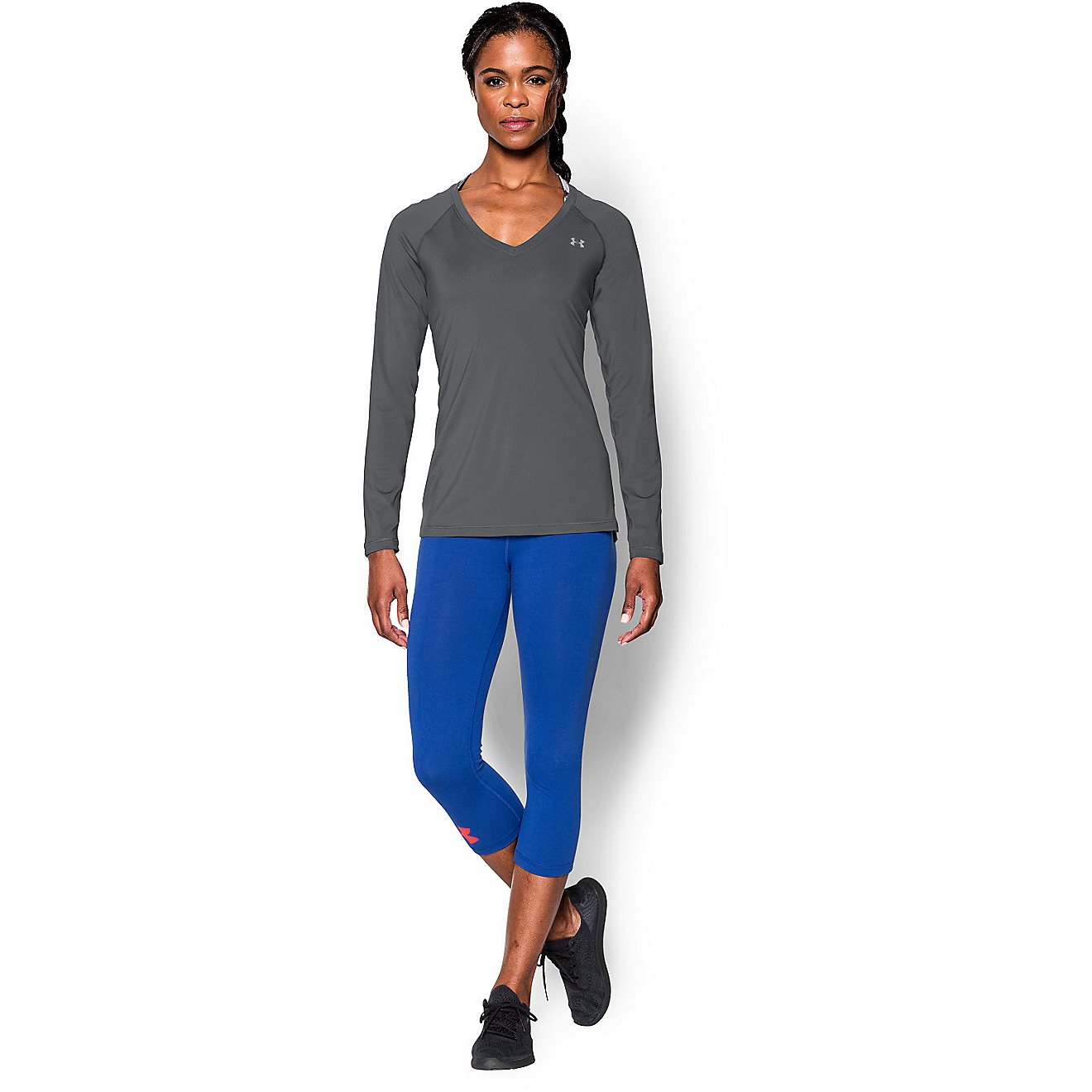 Under Armour Women's HeatGear Armour Mesh Solid Long Sleeve Top                                                                  - view number 4