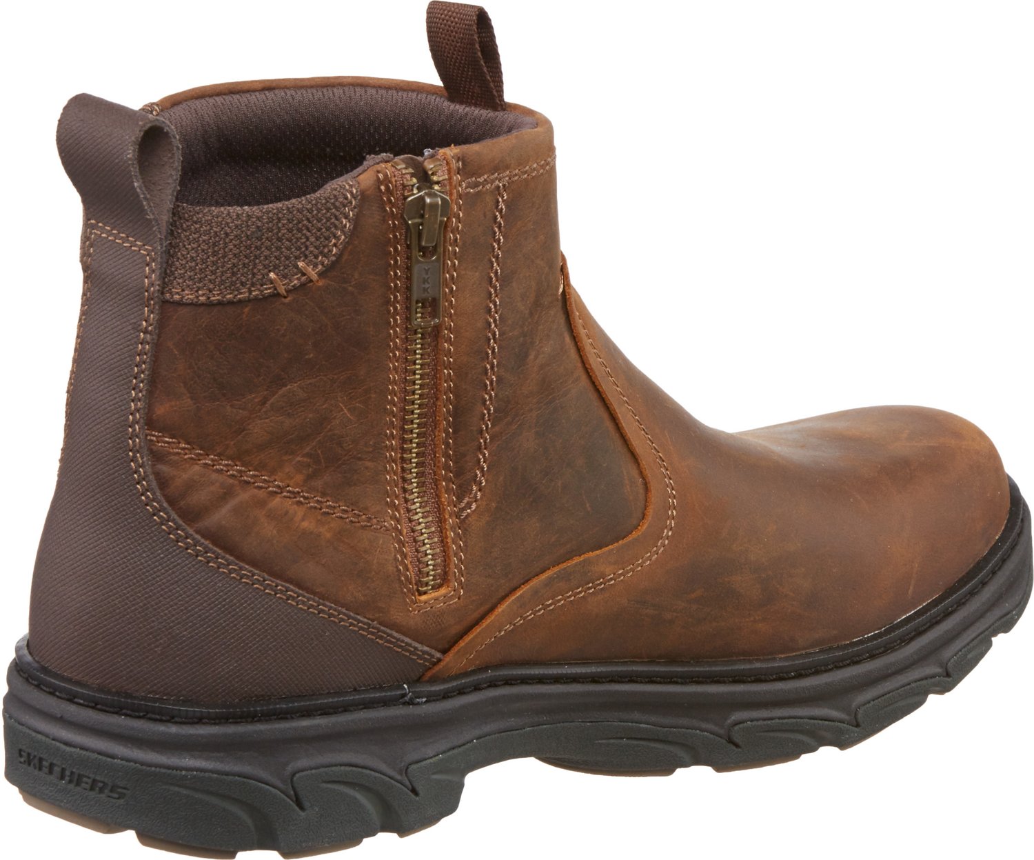skechers side zip boots